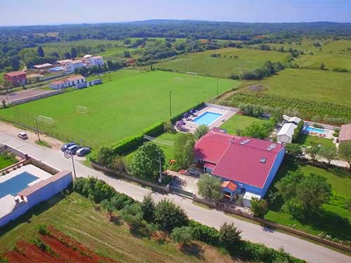 Wanderlust Istra Hostel - Blick aus der Luftperspektive